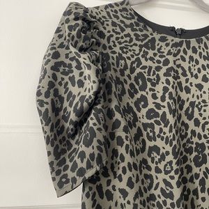 Express Green Cheetah Print Dress